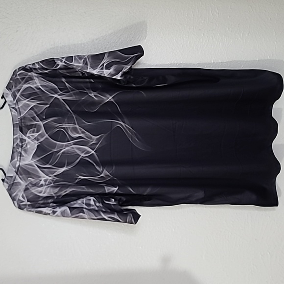 Grey Flame Smoke Luxury Graphic Mens Tee Shirt Dri Fit Tshirt Size 2XL - Picture 14 of 15